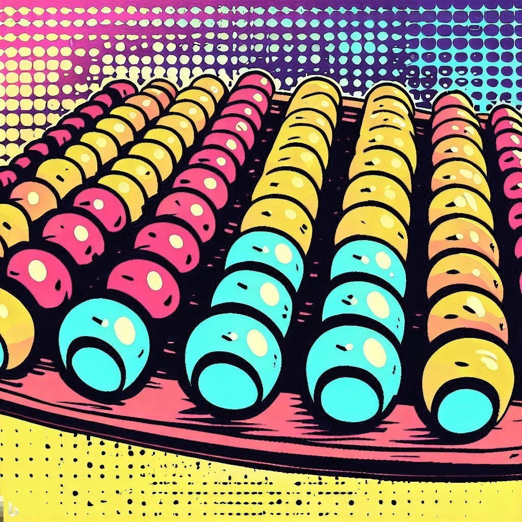 Abacus in Pop Art Style
