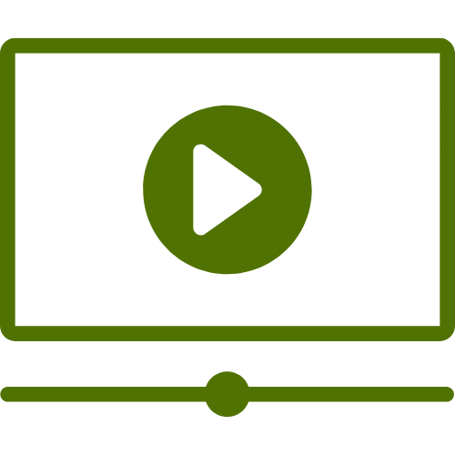 Play icon in rich green